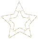 48" X 48" White 5 Pt Star C7 Wire Motif