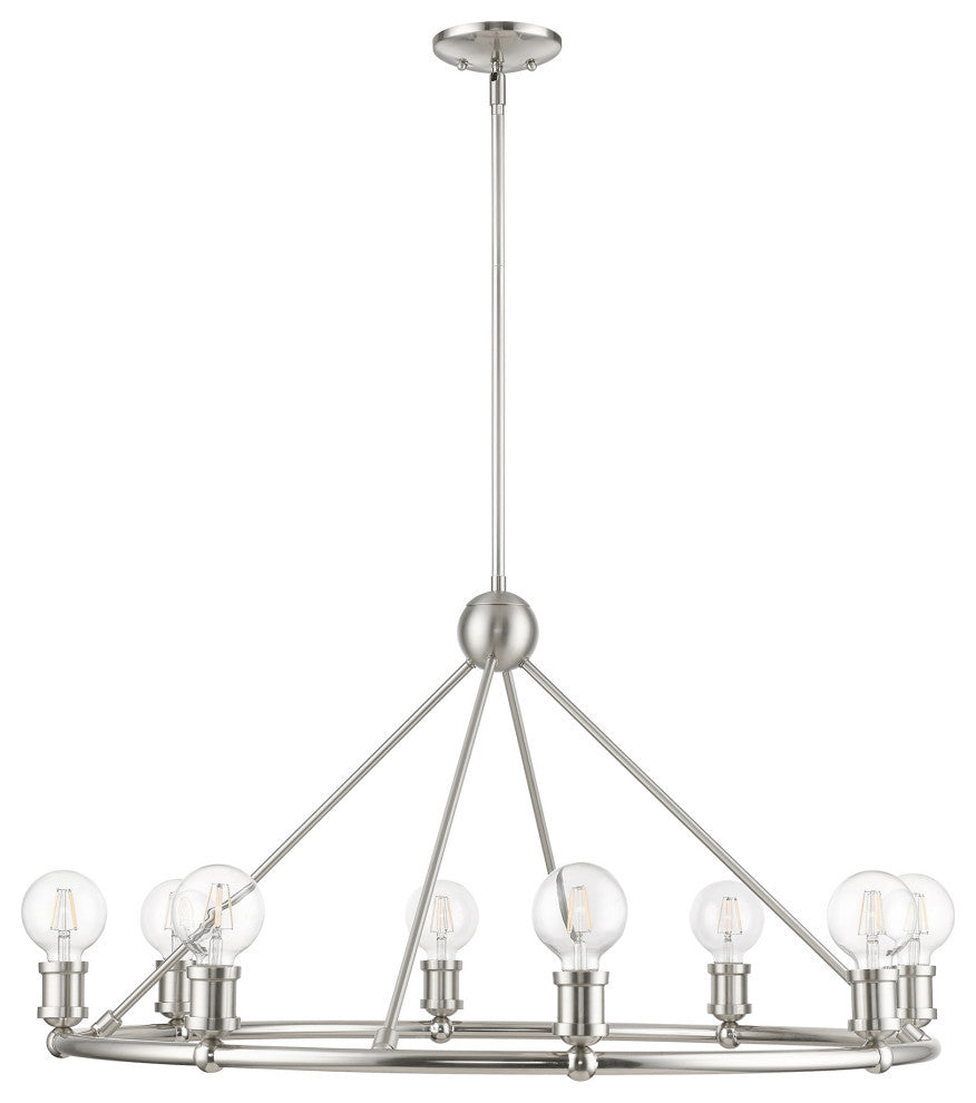 Lansdale 8 Light Brushed Nickel Chandelier
