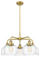 Innovations Bell 5 26" Chandelier Brushed Brass