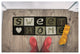 Sheltered Long Front Door Mat Coir Coco Fibers Rug 30x10, Sweet Home