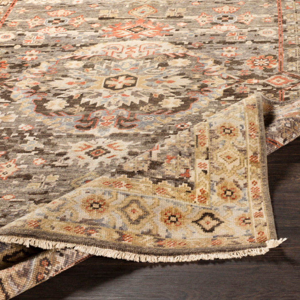 Surya Cappadocia CPP-5028 Traditional Area Rug, Taupe, 8' x 11' Rectangle