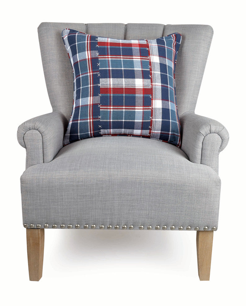 Picnic Plaid Patch Pillow