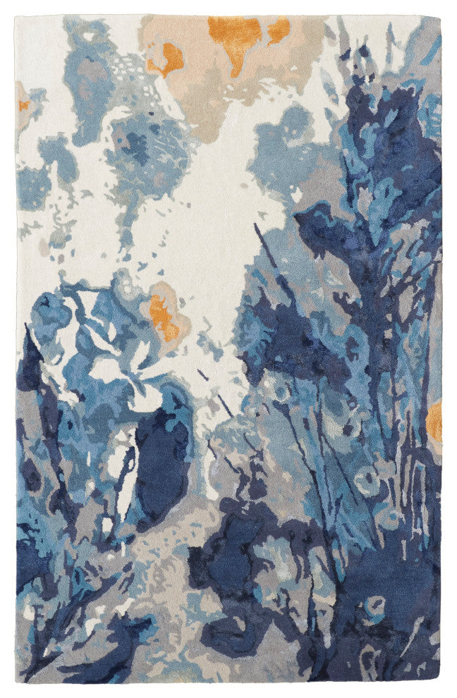 Weave & Wander Cerelia Wool Rug, Ivory/Multi, 10' x 14' Rug
