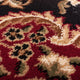 Well Woven Barclay Medallion Kashan Area Rug, Black, 5''3"x6''10" Oval