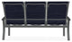 Belle Isle Sling 3-Seat Outdoor Sofa, Collect Indigo/Graphite
