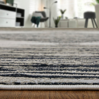 Orin Modern Diamond, Black/Silver/Taupe, 12'x18' Area Rug