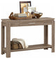 Sofa Table, Dark Taupe Particle Board WithPaper Ve Dark Taupe