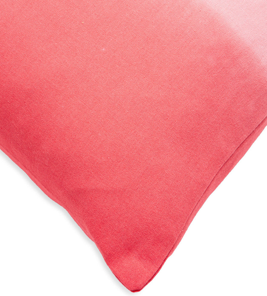Dip Dye Decorative Pillow Cover, Red