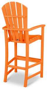 Polywood Palm Coast Bar Chair, Tangerine