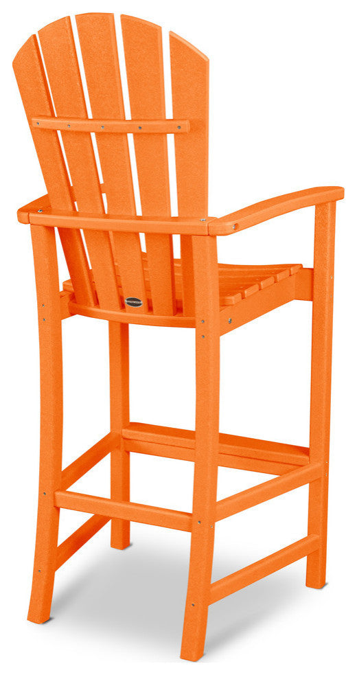 Polywood Palm Coast Bar Chair, Tangerine