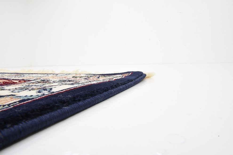 Unique Loom Navy Blue Birmingham Narenj 3' 0 x 5' 0 Area Rug