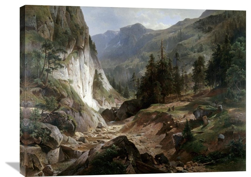 "Mountain Landscape" Artwork, 36"x27"