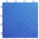 12"x12" Interlocking Garage Flooring Tiles, Diamond Top, Sample, Royal Blue