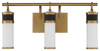 Savoy House 8-1638-3-143 Abel 3-Light LED Bathroom Vanity Light, Matte Black