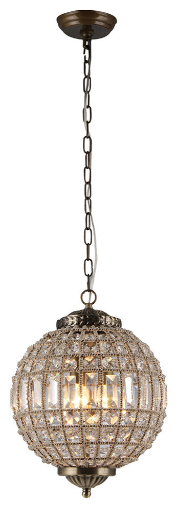 WAREHOUSE OF TIFFANY'S P1656-3 Gaskara 15 in. 3-Light Indoor Bronze Finish