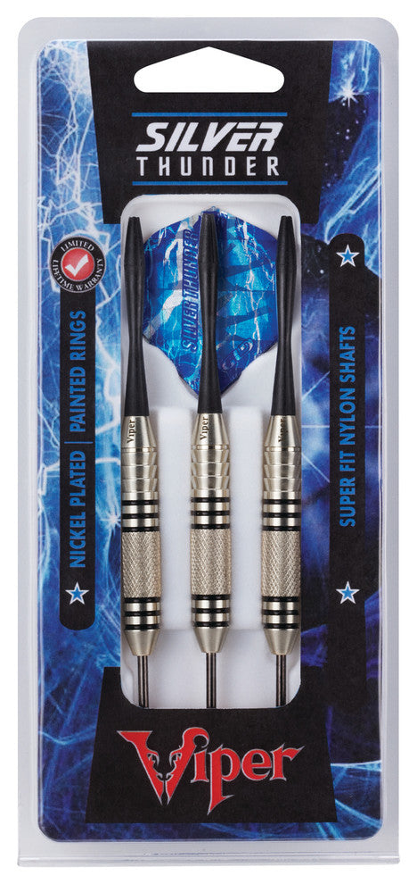 Silver Thunder Steel Tip Darts, 24 Grams