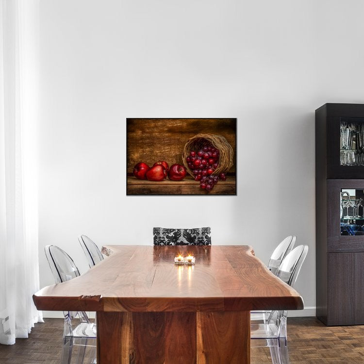"Red" Framed Canvas Giclee by Margareth Perfoncio, 37x26"