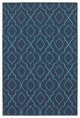 Oriental Weavers Meridian Navy/Blue Lattice Indoor/Outdoor Rug 5'3"X7'6"