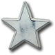 Distressed Star Wooden Drawer Pull, White