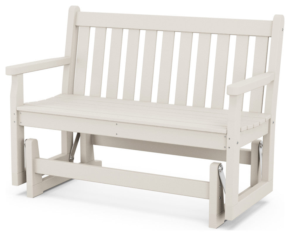 Polywood Traditional Garden 48" Glider, Sand