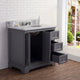 36" Wide Cashmere Gray Single Sink Bathroom Vanity, Faucet Included