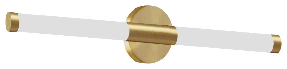 Corvette Modern 1 Light Aged Brass White Metal Vanity