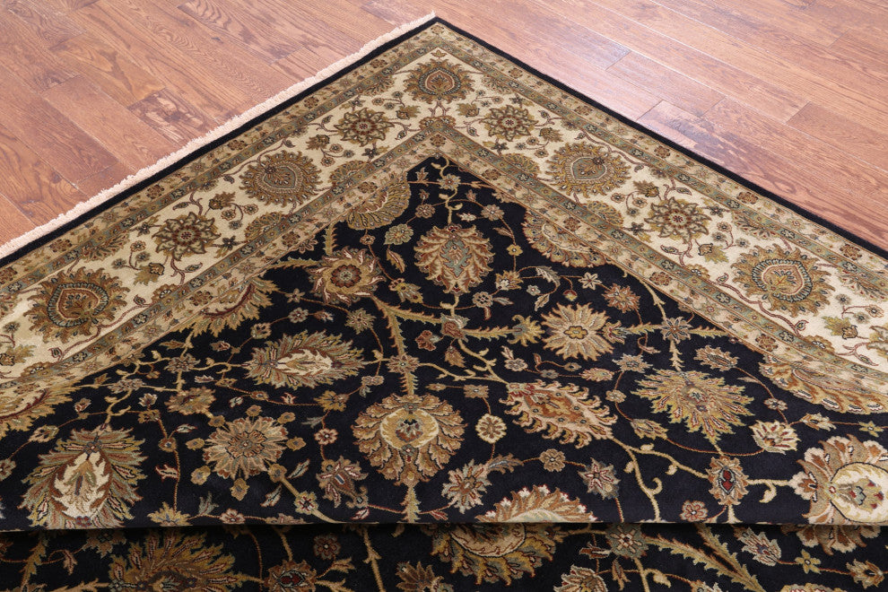 8' 10" X 12' 0" Persian Tabriz  Handmade Wool Rug - Q13749