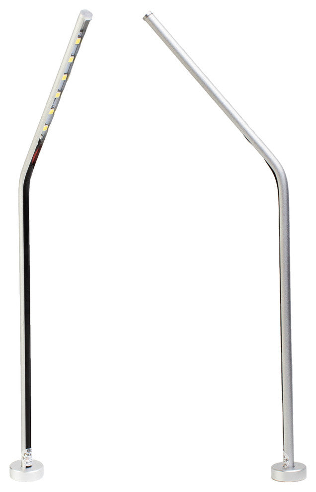 Jewelry Showcase LED Stem Pole Light Module FY-45 Silver 6000K, Set of 2
