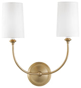 Crystorama Lighting Group 2242 Sylvan 2 Light 17" Tall Wall - Vibrant Gold