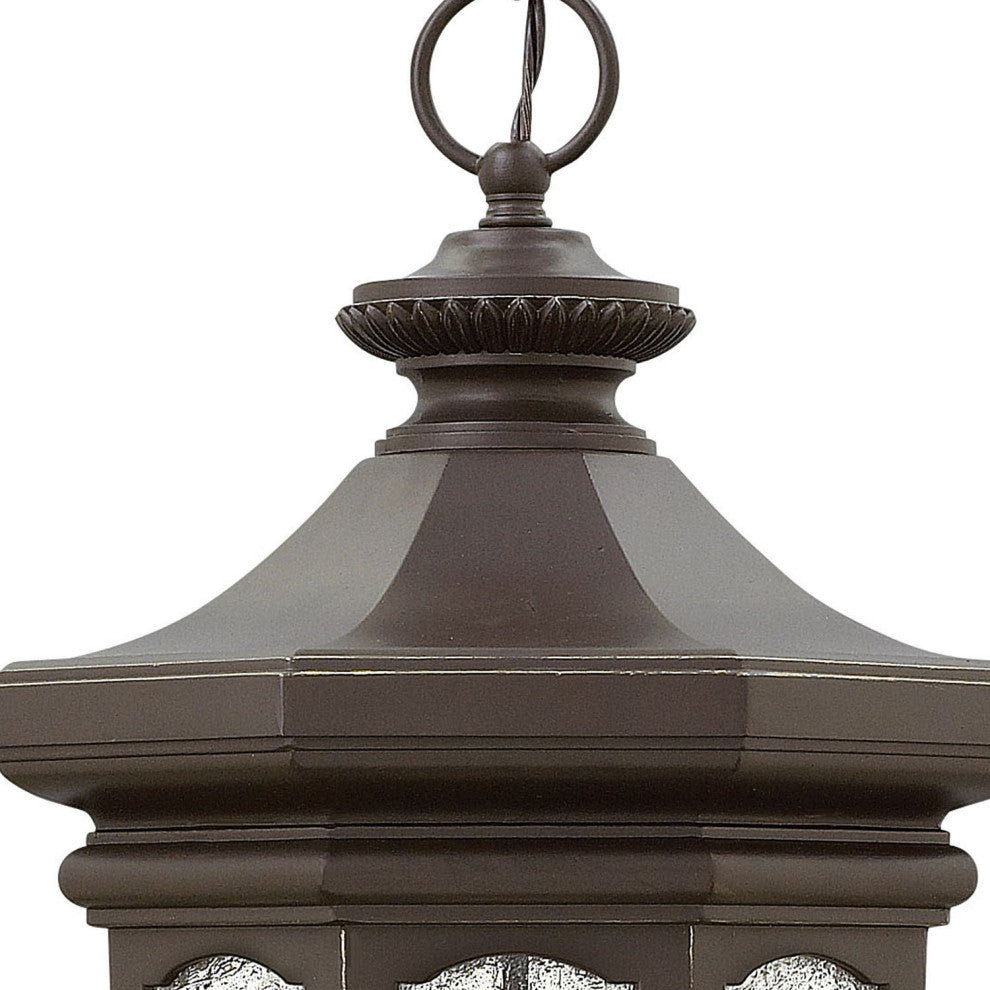 Hinkley Raley Large Hanging Lantern, Oil Rubbed Bronze