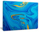 "Light Blue Abstract Acrylic Paint Mix" Canvas Print