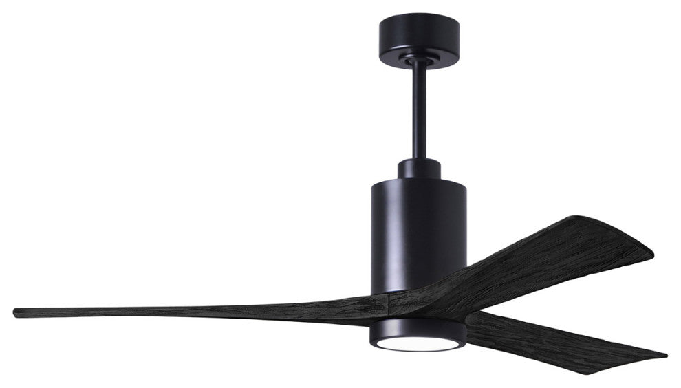 Matthews Fan, Patricia-3 Ceiling Fan, Matte Black, 60", Matte Black