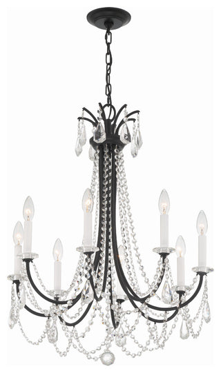 Karrington 8-Light Matte Black Chandelier