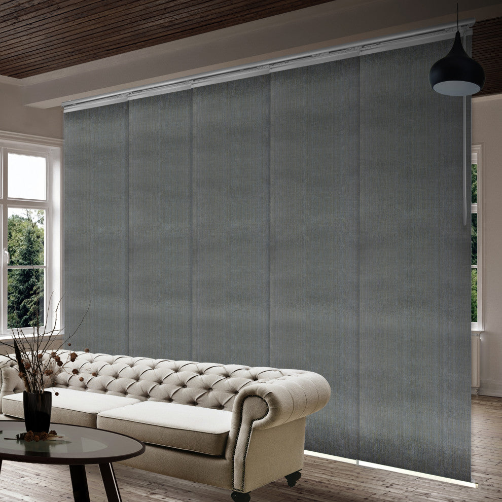 Stormy 5-Panel Track Extendable Vertical Blinds 58-110"W