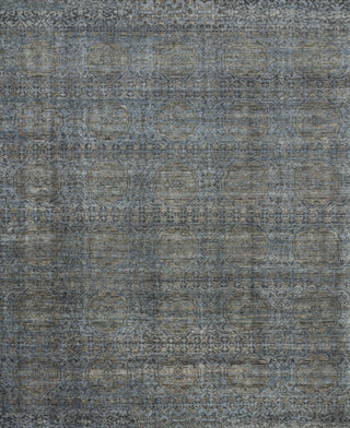 Amara AMM-05 Blue/Gold Area Rug, 6'x9'