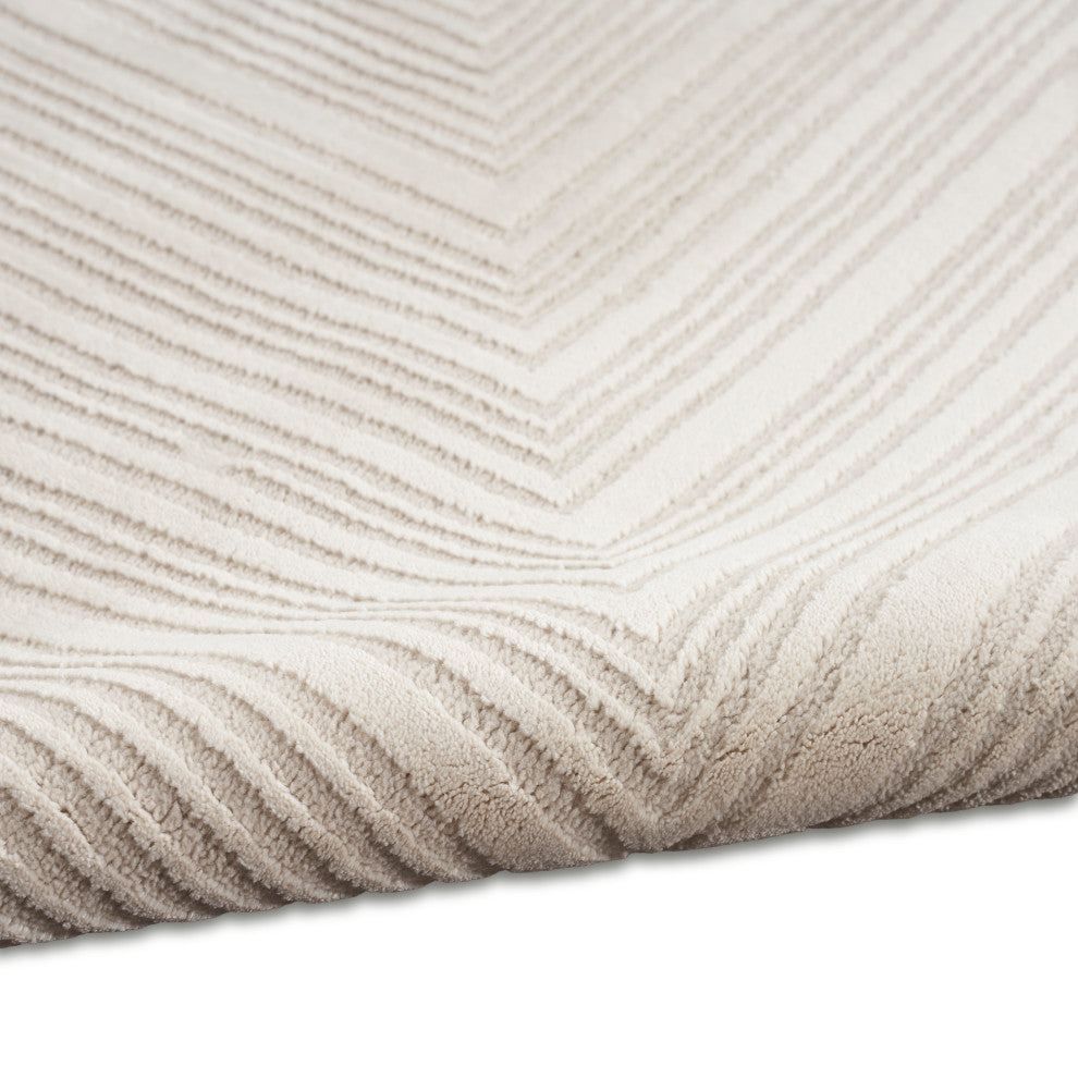 Calvin Klein CK024 Irradiant 2' x 6' Ivory Modern Indoor Rug
