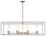 Portico Pendant, Soft Gold, Dark Smoke Accent