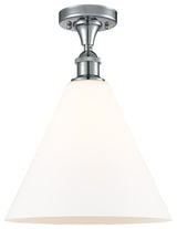 Innovations 516-1C-PC-GBC-121 1 Light Semi-Flush Mount, Polished Chrome