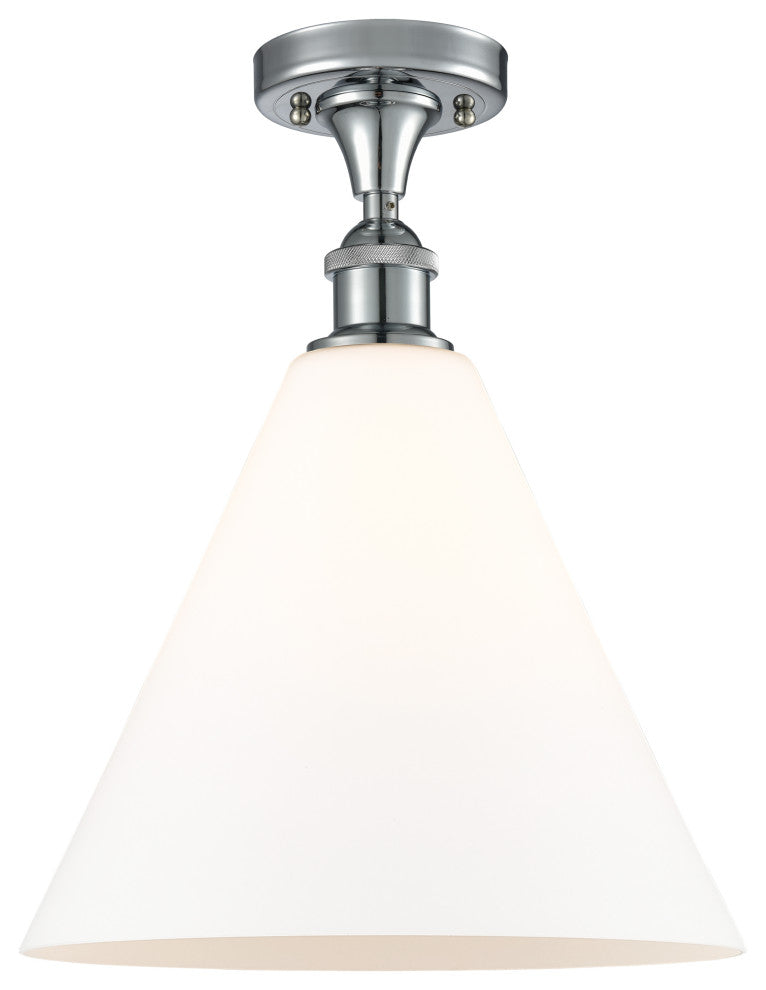 Innovations 516-1C-PC-GBC-121 1 Light Semi-Flush Mount, Polished Chrome