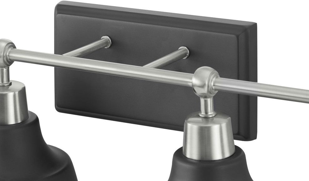 Bramlett Collection 4-Light Brushed Nickel Coastal Bath Vanity Light