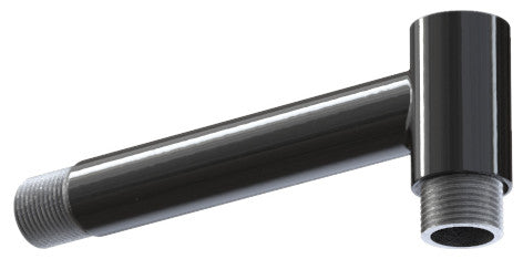 The Hawthorne Short Straight Arm Barn Light, Black