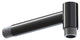 The Hawthorne Short Straight Arm Barn Light, Black