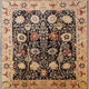 Ahgly Company Indoor Square Mid-Century Modern Area Rugs, 7' Square