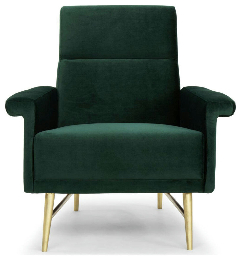 Mathise Emerald Green Fabric Occasional Chair
