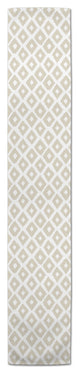 Gray Brush Diamond 16x90 Cotton Twill Runner