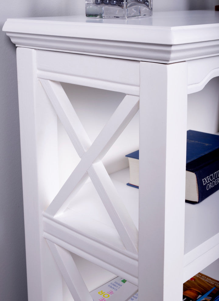 Butler Newport Low Bookcase, White