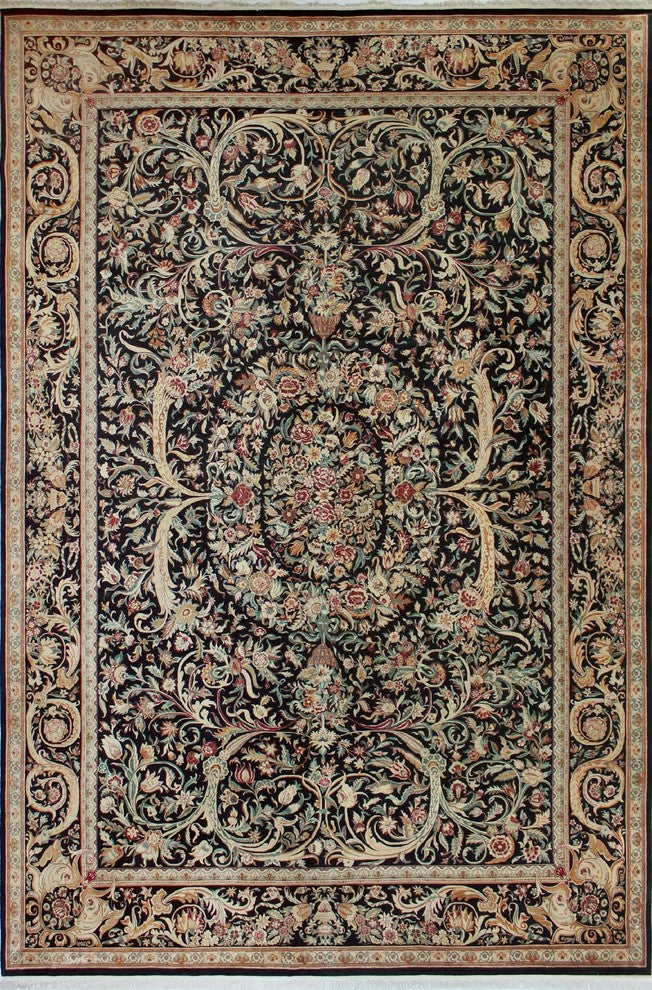 Pak-Persian Kala Bagh Black Rug 11'9"x18'0"