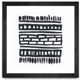 "Weft III" Matted and Framed, 36" X 36"