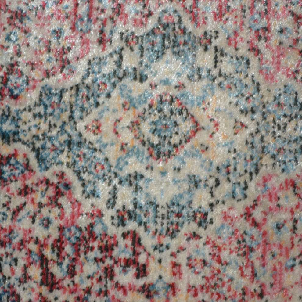 Machine Made Polyester Durable Indoor Outdoor Washable Oriental Pattern Footmat