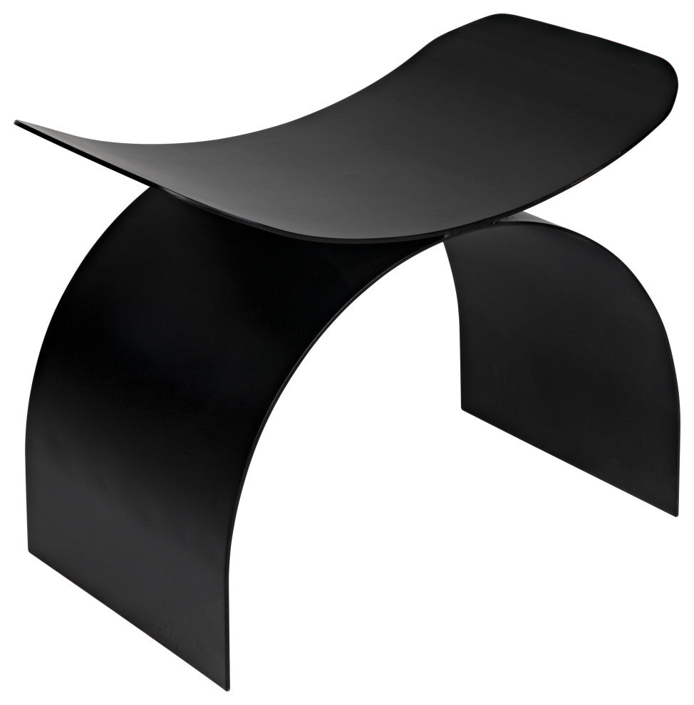 Papillon Stool, Black Metal